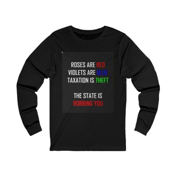 Long Sleeve Tee,Red Taxation Long Sleeve Tee,Sleeve Tee