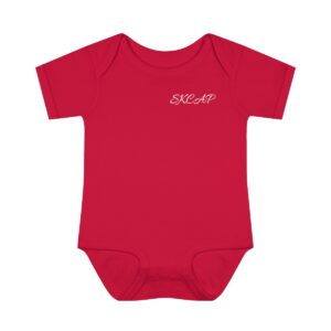 Infant red,Rib Bodysuit,Infant Baby,Stylish Red Infant